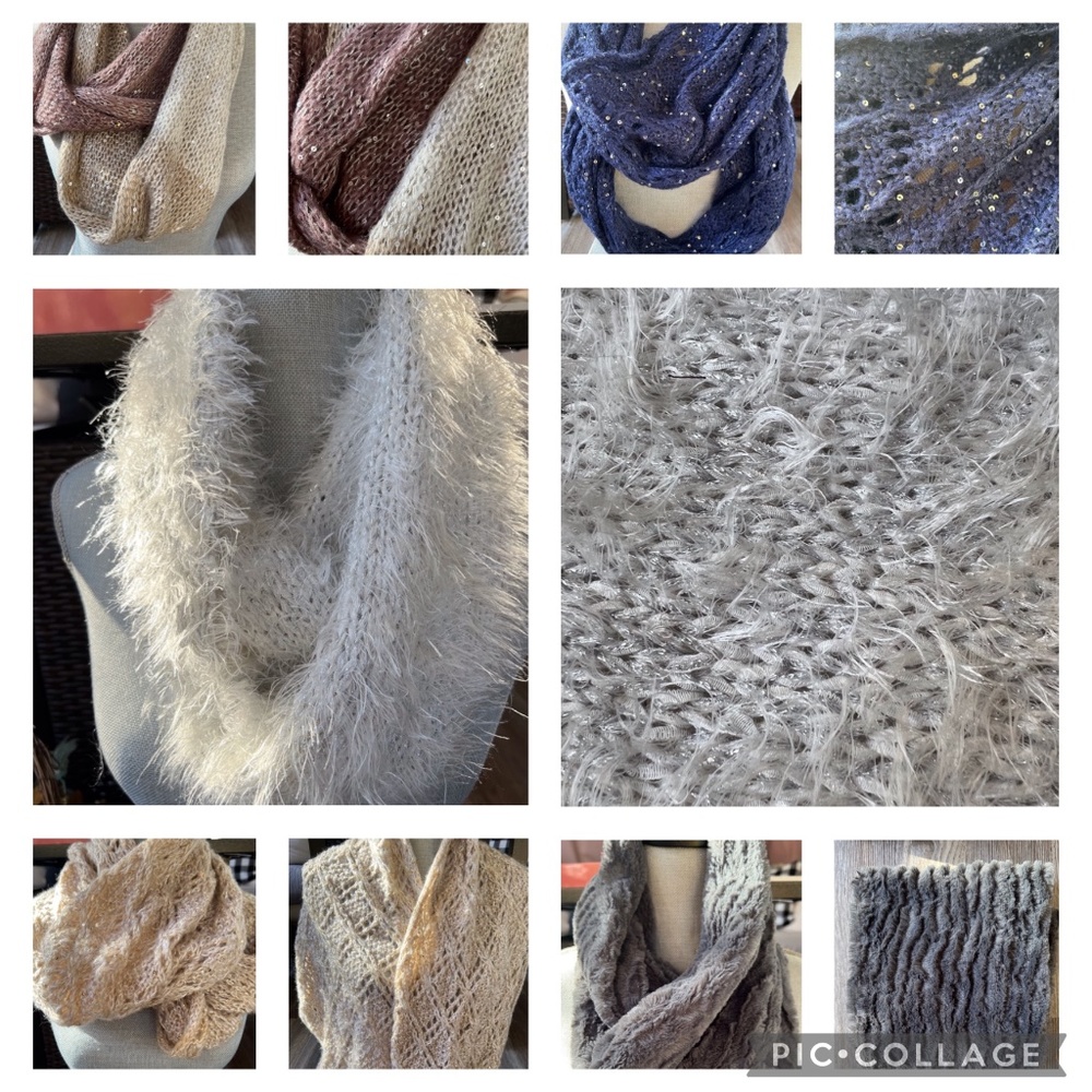 5 knit scarf's